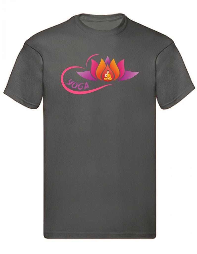 Balldiri T-Shirt Herren Yoga Buddha Relax Wellness S bis 5XL - anthrazit - Balldiri