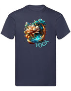 Balldiri T-Shirt Herren Yoga Lotusblume Wellness S bis 5XL - dunkelblau - Balldiri