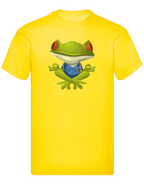 Balldiri T-Shirt Herren Yoga Meditation Entspannung S bis 5XL - kräftiges gelb - Balldiri
