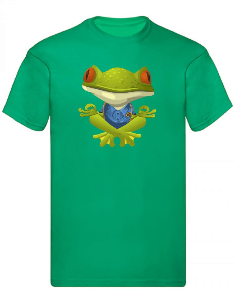 Balldiri T-Shirt Herren Yoga Meditation Entspannung S bis 5XL - grün - Balldiri