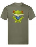 Balldiri T-Shirt Herren Yoga Meditation Entspannung S bis 5XL - olivgrün - Balldiri