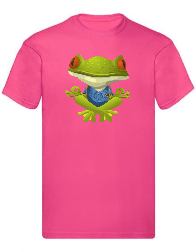 Balldiri T-Shirt Herren Yoga Meditation Entspannung S bis 5XL - rosa - Balldiri