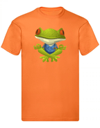 Balldiri T-Shirt Herren Yoga Meditation Entspannung S bis 5XL - orange - Balldiri