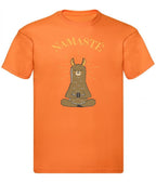 Balldiri T-Shirt Herren Yoga Meditation Namaste S bis 5XL - orange - Balldiri