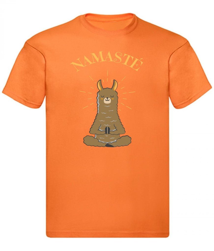 Balldiri T-Shirt Herren Yoga Meditation Namaste S bis 5XL - orange - Balldiri