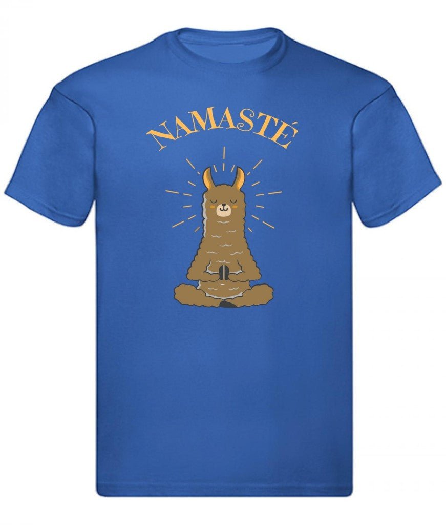 Balldiri T-Shirt Herren Yoga Meditation Namaste S bis 5XL - blau - Balldiri