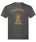 Balldiri T-Shirt Herren Yoga Meditation Namaste S bis 5XL - anthrazit - Balldiri