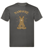 Balldiri T-Shirt Herren Yoga Meditation Namaste S bis 5XL - anthrazit - Balldiri