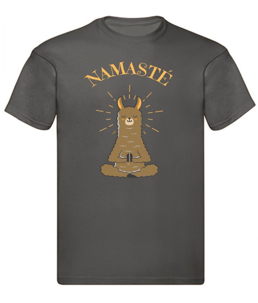 Balldiri T-Shirt Herren Yoga Meditation Namaste S bis 5XL - anthrazit - Balldiri