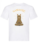 Balldiri T-Shirt Herren Yoga Meditation Namaste S bis 5XL - weiß - Balldiri
