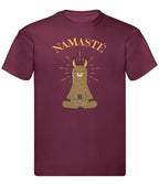 Balldiri T-Shirt Herren Yoga Meditation Namaste S bis 5XL - bordeaux - Balldiri