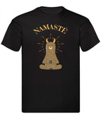 Balldiri T-Shirt Herren Yoga Meditation Namaste S bis 5XL - schwarz - Balldiri