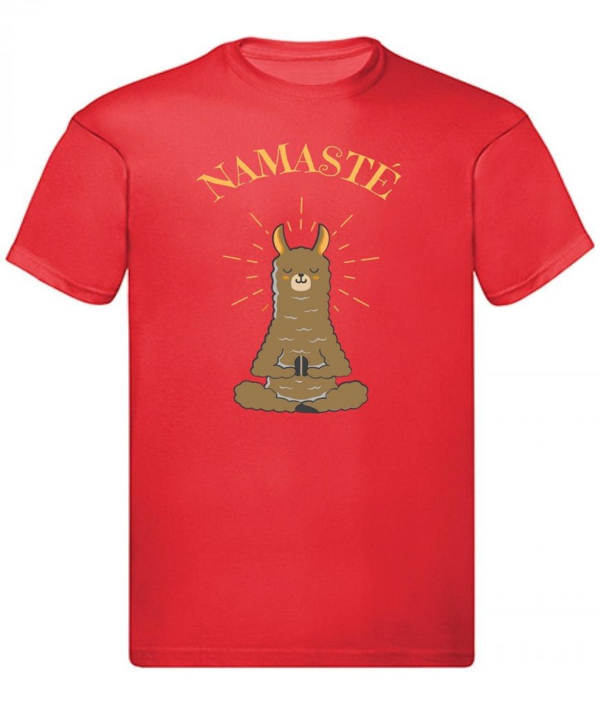 Balldiri T-Shirt Herren Yoga Meditation Namaste S bis 5XL - rot - Balldiri
