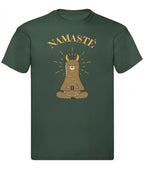 Balldiri T-Shirt Herren Yoga Meditation Namaste S bis 5XL - navy grün - Balldiri
