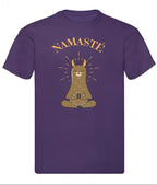 Balldiri T-Shirt Herren Yoga Meditation Namaste S bis 5XL - purple - Balldiri
