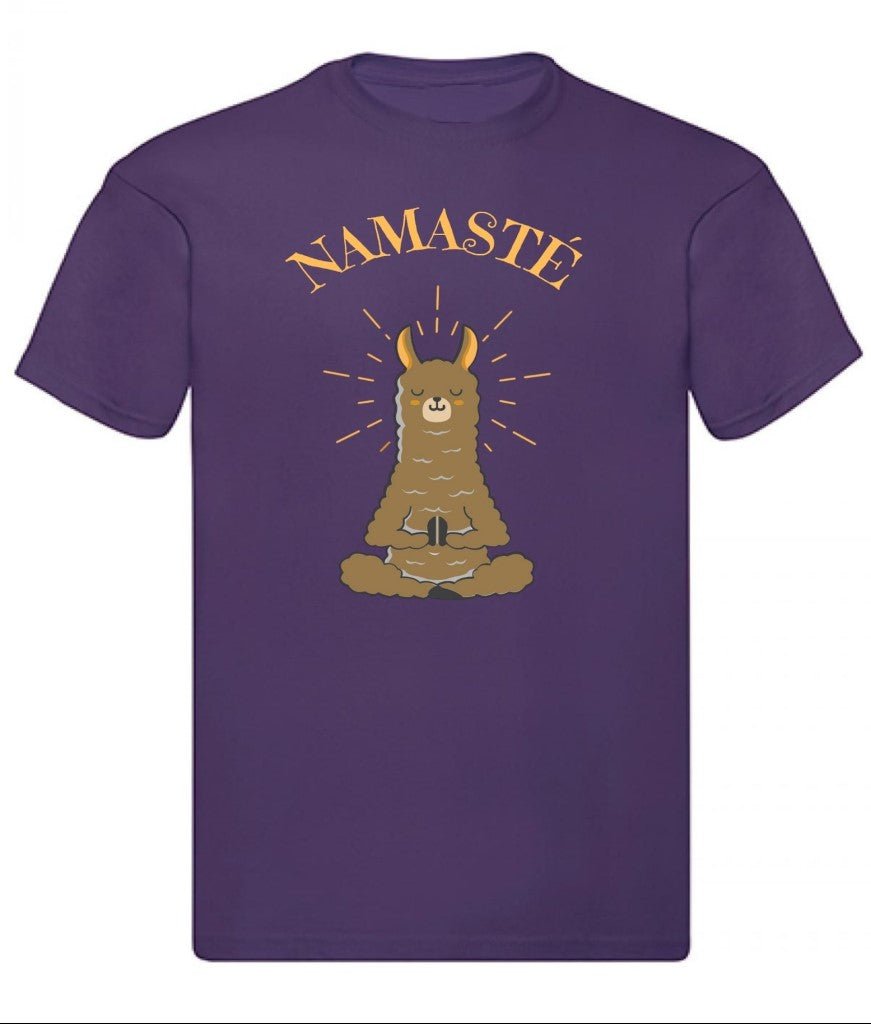 Balldiri T-Shirt Herren Yoga Meditation Namaste S bis 5XL - purple - Balldiri