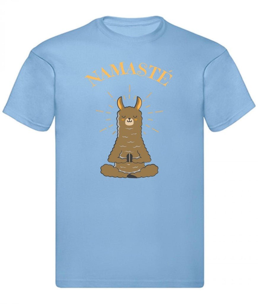 Balldiri T-Shirt Herren Yoga Meditation Namaste S bis 5XL - hellblau - Balldiri