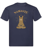 Balldiri T-Shirt Herren Yoga Meditation Namaste S bis 5XL - dunkelblau - Balldiri
