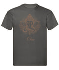 Balldiri T-Shirt Herren Yoga Meditation Om S bis 5XL - anthrazit - Balldiri