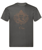 Balldiri T-Shirt Herren Yoga Meditation Om S bis 5XL - anthrazit - Balldiri