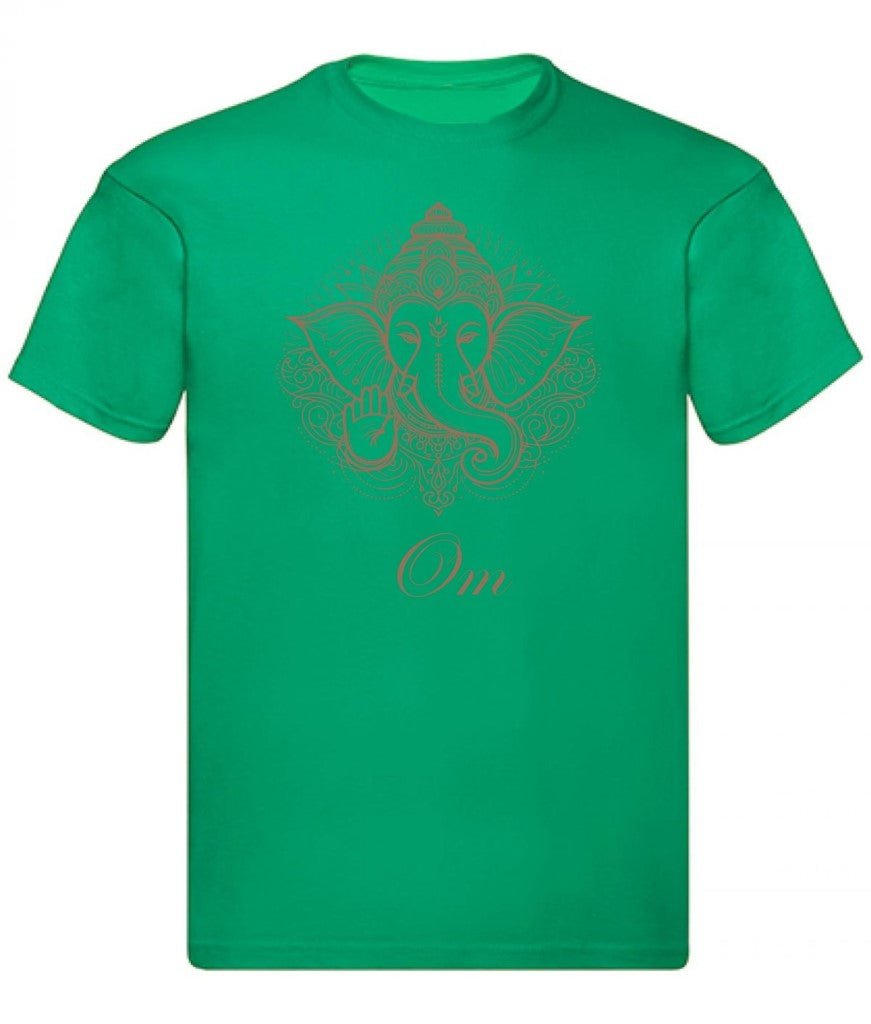 Balldiri T-Shirt Herren Yoga Meditation Om S bis 5XL - grün - Balldiri