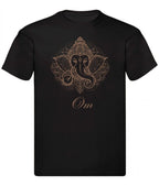 Balldiri T-Shirt Herren Yoga Meditation Om S bis 5XL - schwarz - Balldiri