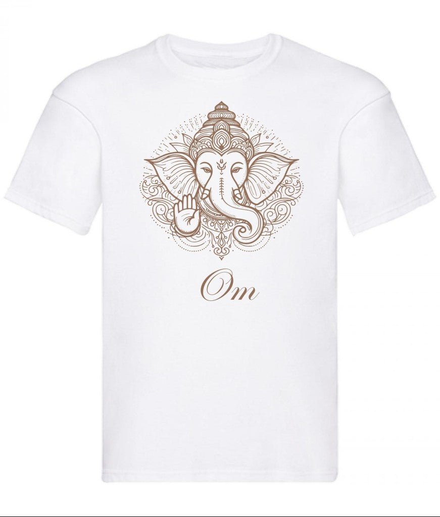 Balldiri T-Shirt Herren Yoga Meditation Om S bis 5XL - weiß - Balldiri