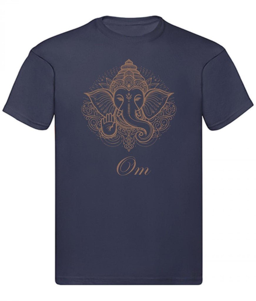 Balldiri T-Shirt Herren Yoga Meditation Om S bis 5XL - dunkelblau - Balldiri
