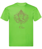 Balldiri T-Shirt Herren Yoga Meditation Om S bis 5XL - hellgrün - Balldiri