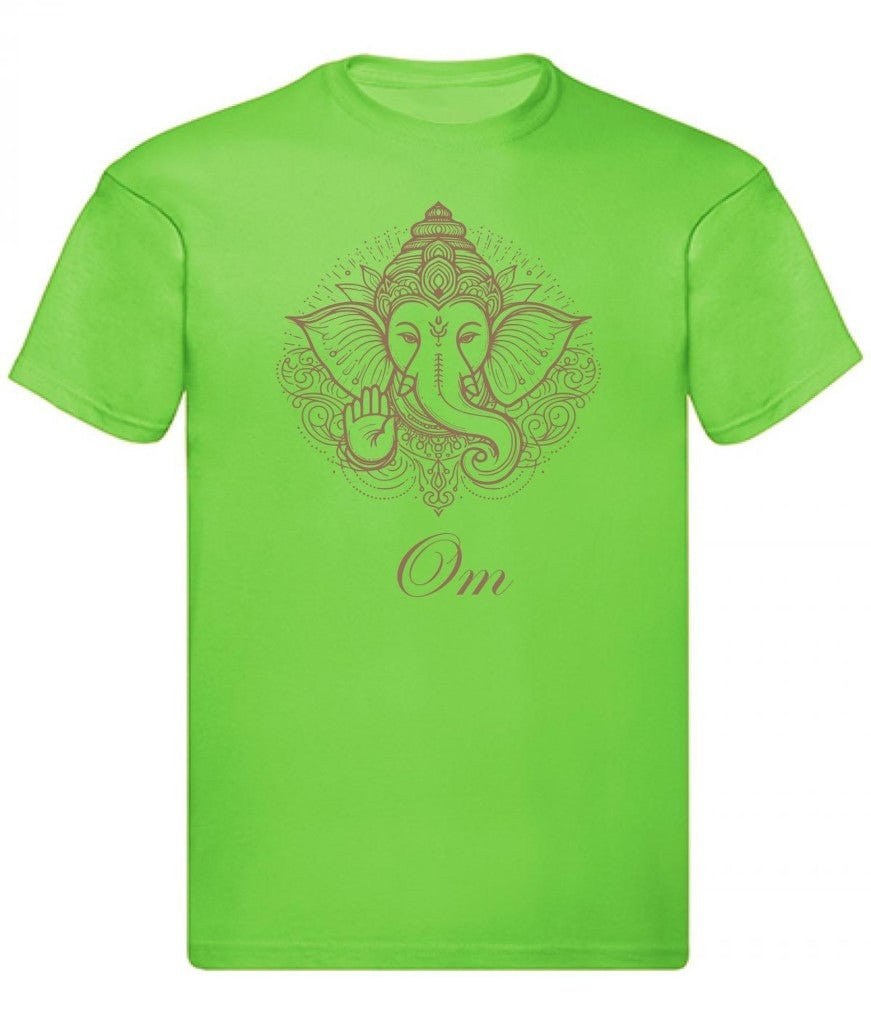 Balldiri T-Shirt Herren Yoga Meditation Om S bis 5XL - hellgrün - Balldiri
