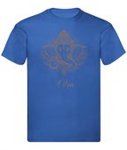 Balldiri T-Shirt Herren Yoga Meditation Om S bis 5XL - blau - Balldiri