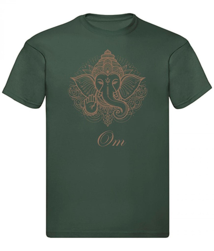 Balldiri T-Shirt Herren Yoga Meditation Om S bis 5XL - navy grün - Balldiri