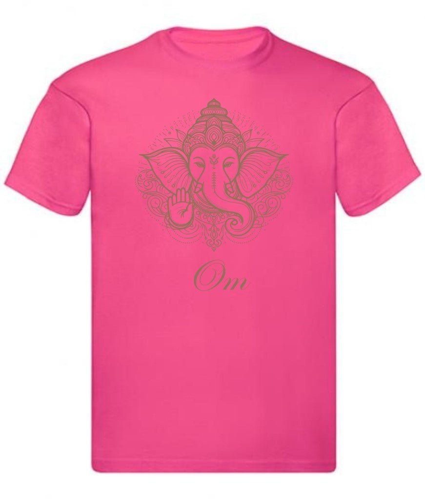 Balldiri T-Shirt Herren Yoga Meditation Om S bis 5XL - rosa - Balldiri