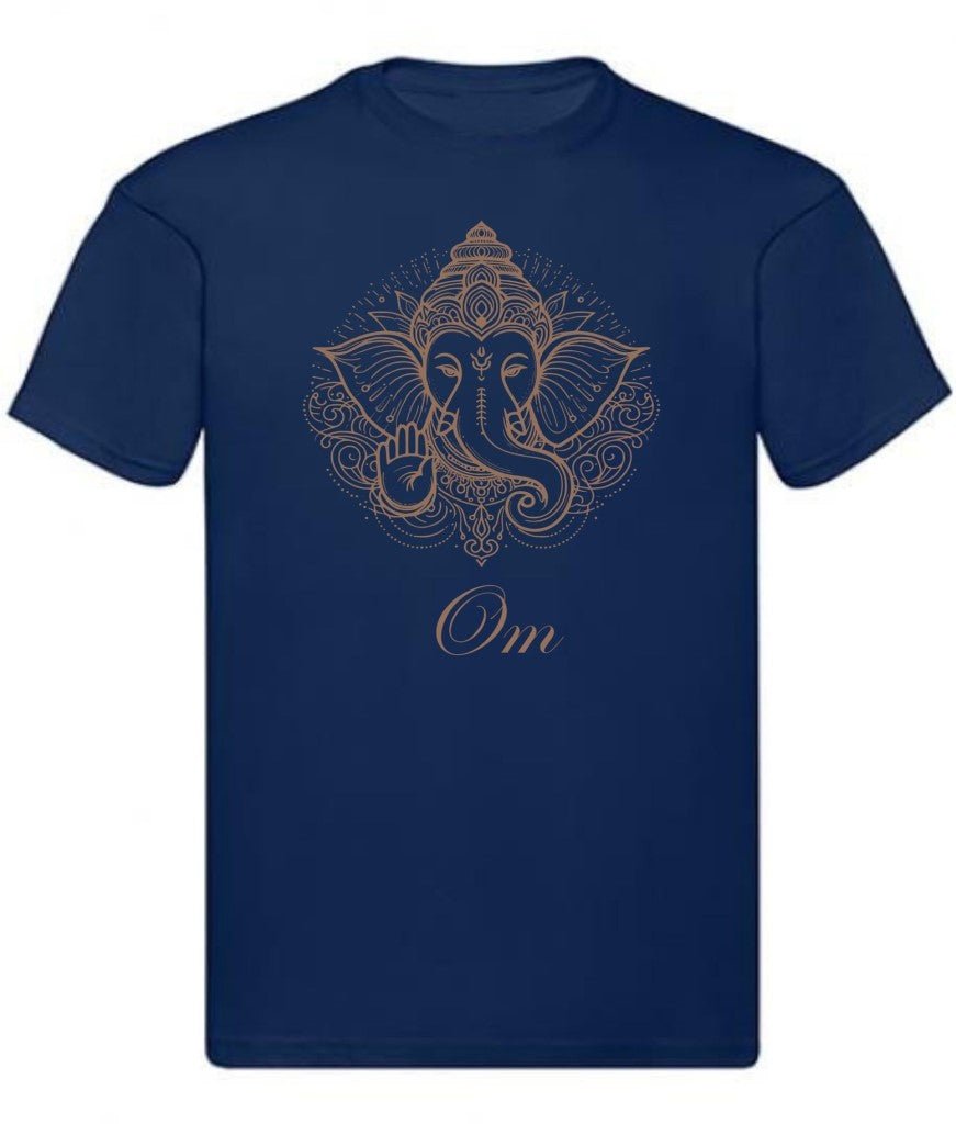 Balldiri T-Shirt Herren Yoga Meditation Om S bis 5XL - navy - Balldiri