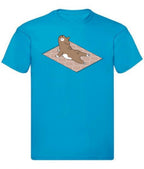 Balldiri T-Shirt Herren Yoga Meditation S bis 5XL - azurblau - Balldiri