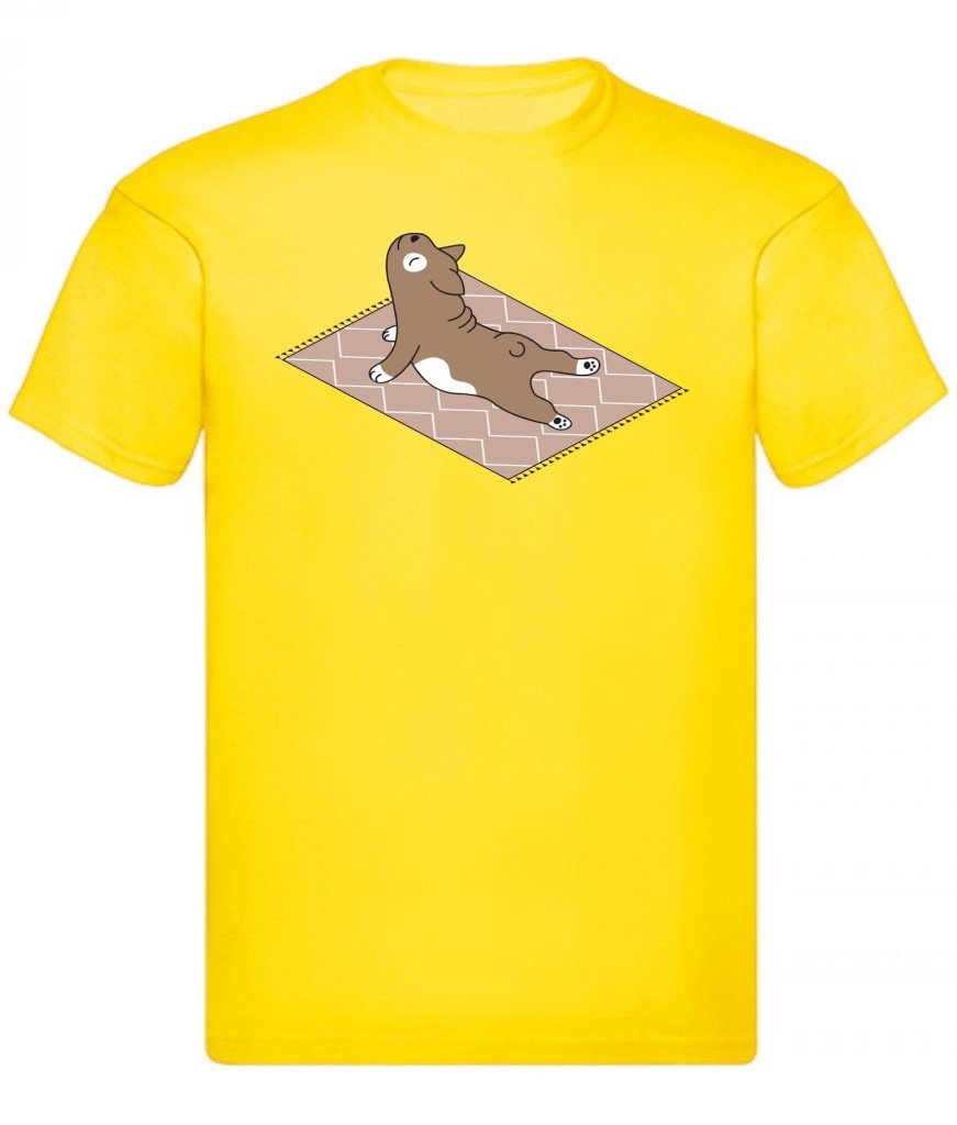 Balldiri T-Shirt Herren Yoga Meditation S bis 5XL - kräftiges gelb - Balldiri