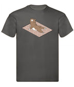 Balldiri T-Shirt Herren Yoga Meditation S bis 5XL - anthrazit - Balldiri