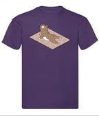 Balldiri T-Shirt Herren Yoga Meditation S bis 5XL - purple - Balldiri