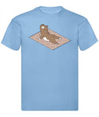 Balldiri T-Shirt Herren Yoga Meditation S bis 5XL - hellblau - Balldiri