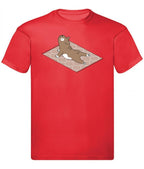Balldiri T-Shirt Herren Yoga Meditation S bis 5XL - rot - Balldiri