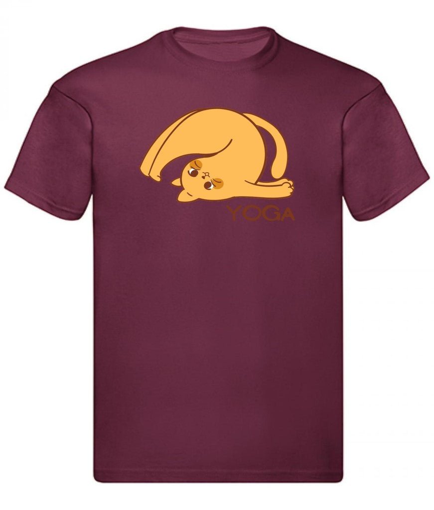 Balldiri T-Shirt Herren Yoga Relax Wellness S bis 5XL - bordeaux - Balldiri