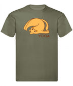 Balldiri T-Shirt Herren Yoga Relax Wellness S bis 5XL - olivgrün - Balldiri