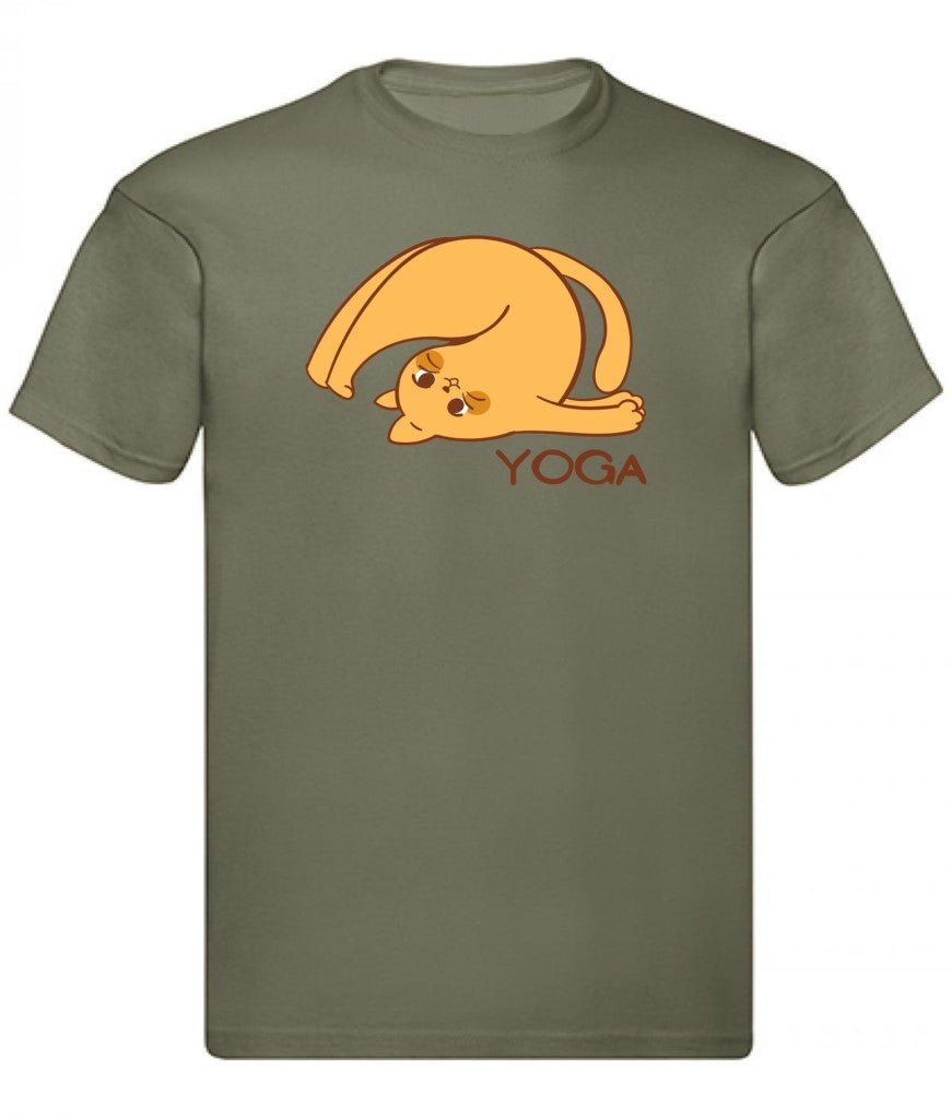 Balldiri T-Shirt Herren Yoga Relax Wellness S bis 5XL - olivgrün - Balldiri