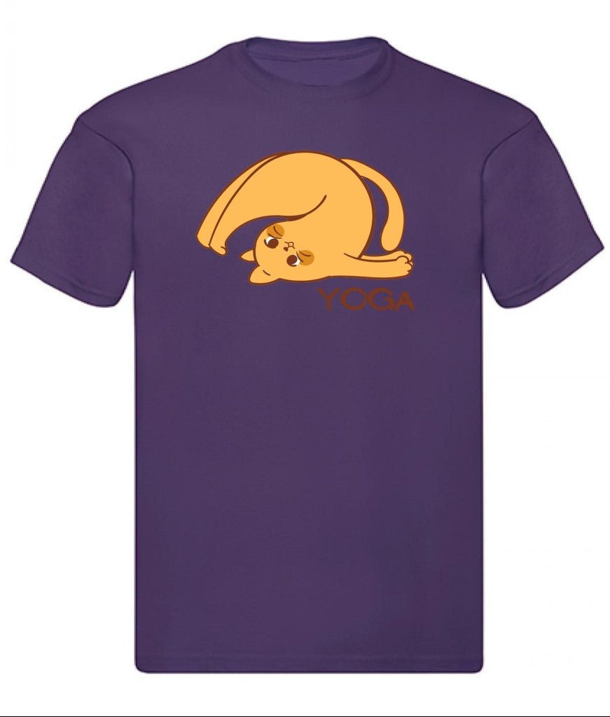 Balldiri T-Shirt Herren Yoga Relax Wellness S bis 5XL - purple - Balldiri