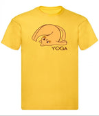 Balldiri T-Shirt Herren Yoga Relax Wellness S bis 5XL - gelb - Balldiri
