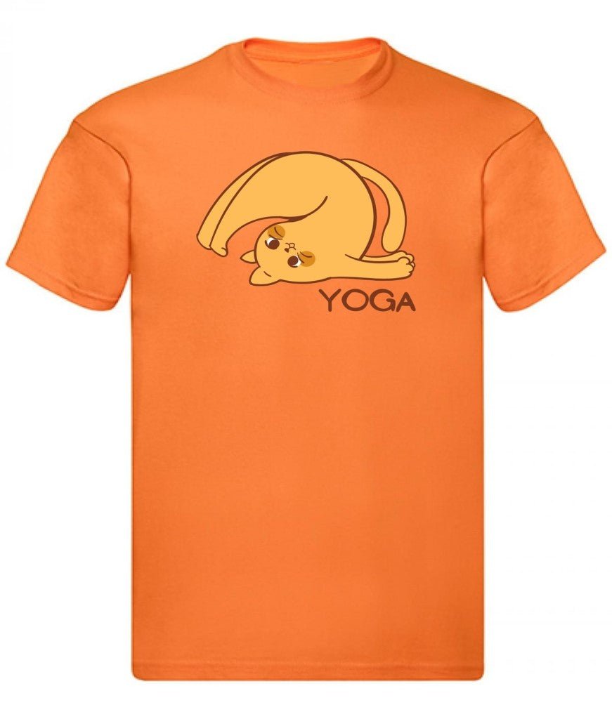 Balldiri T-Shirt Herren Yoga Relax Wellness S bis 5XL - orange - Balldiri