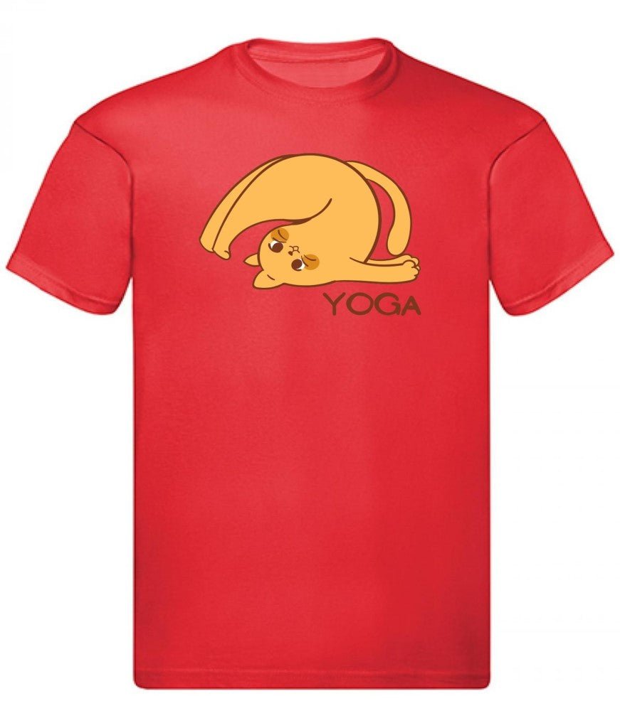 Balldiri T-Shirt Herren Yoga Relax Wellness S bis 5XL - rot - Balldiri