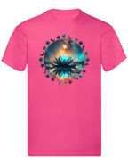 Balldiri T-Shirt Herren Yoga Wellness Lotusblume S bis 5XL - rosa - Balldiri
