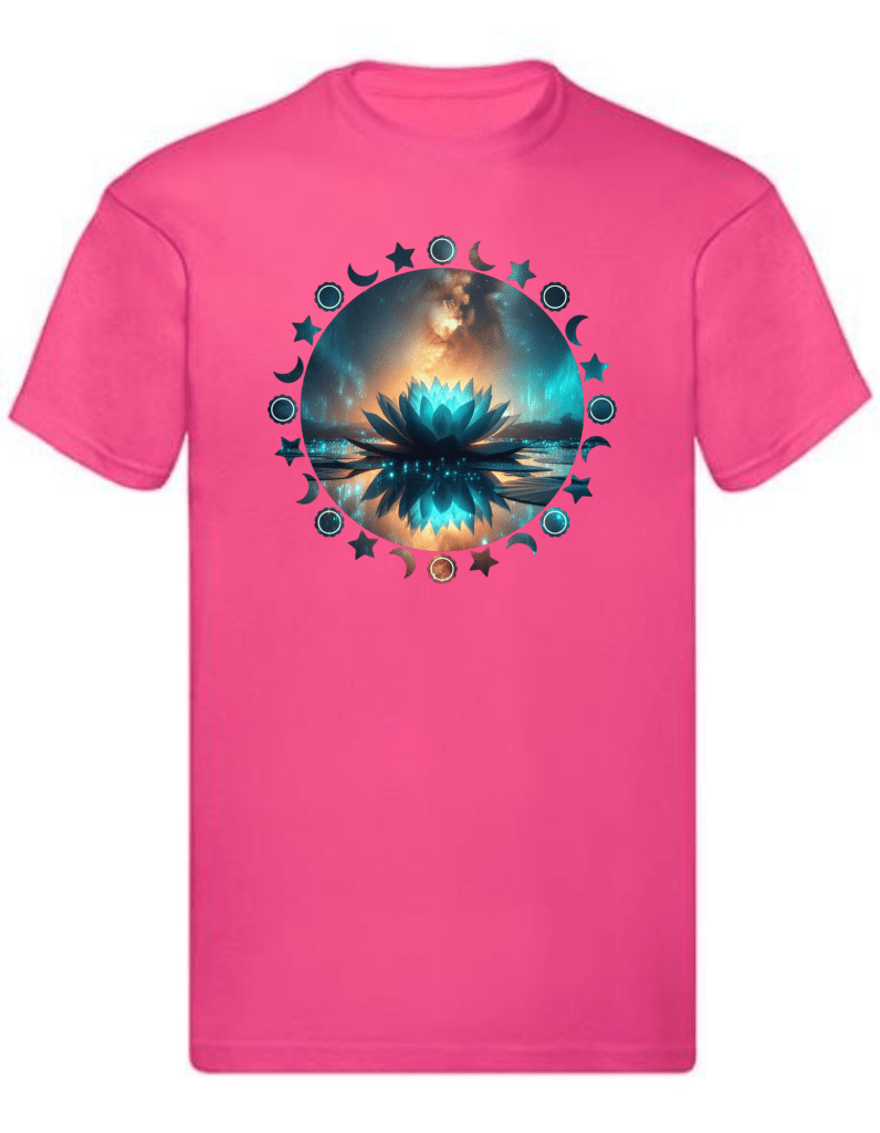 Balldiri T-Shirt Herren Yoga Wellness Lotusblume S bis 5XL - rosa - Balldiri