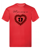 Balldiri T-Shirt LGBTQ Heiratsantrag S bis 5XL - weiß - Balldiri